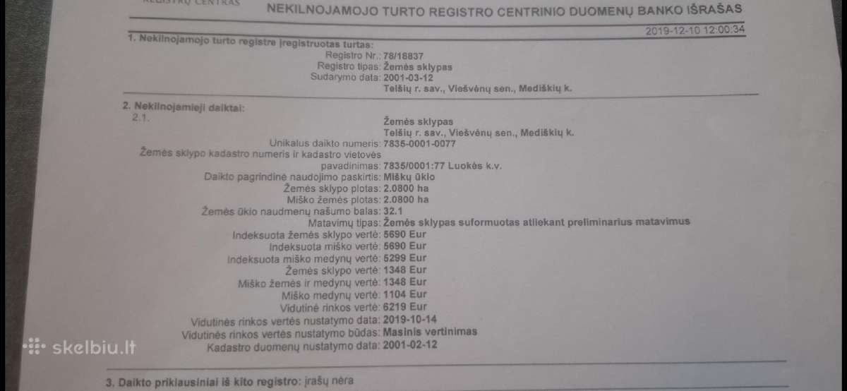 Parduodamas miškas