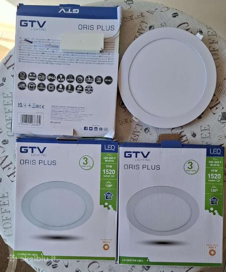 Gtv LED panelė ileidžiamas šviestuvas