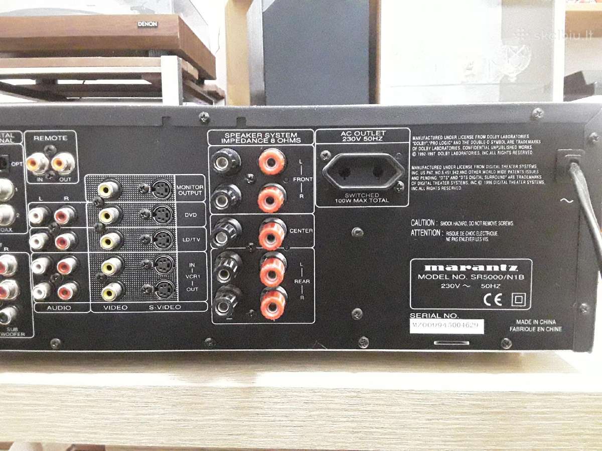 Resiverys marantz sr5000 - nuotraukos Nr. 5