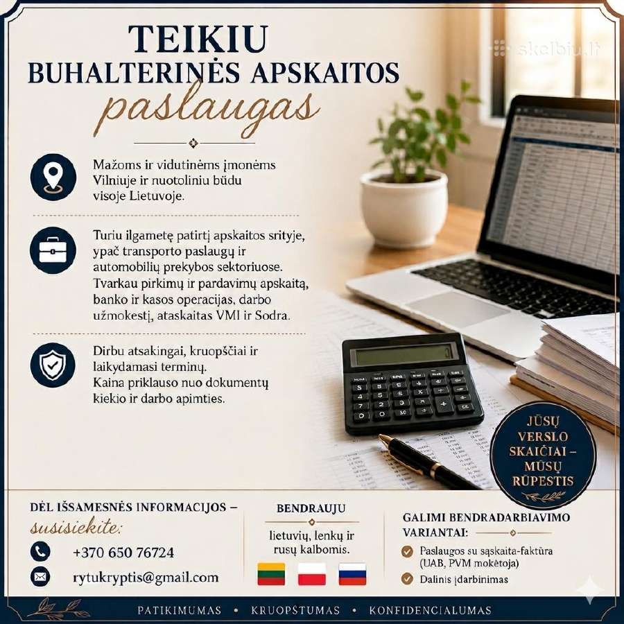 Buhalterinė apskaita Jūsų verslui