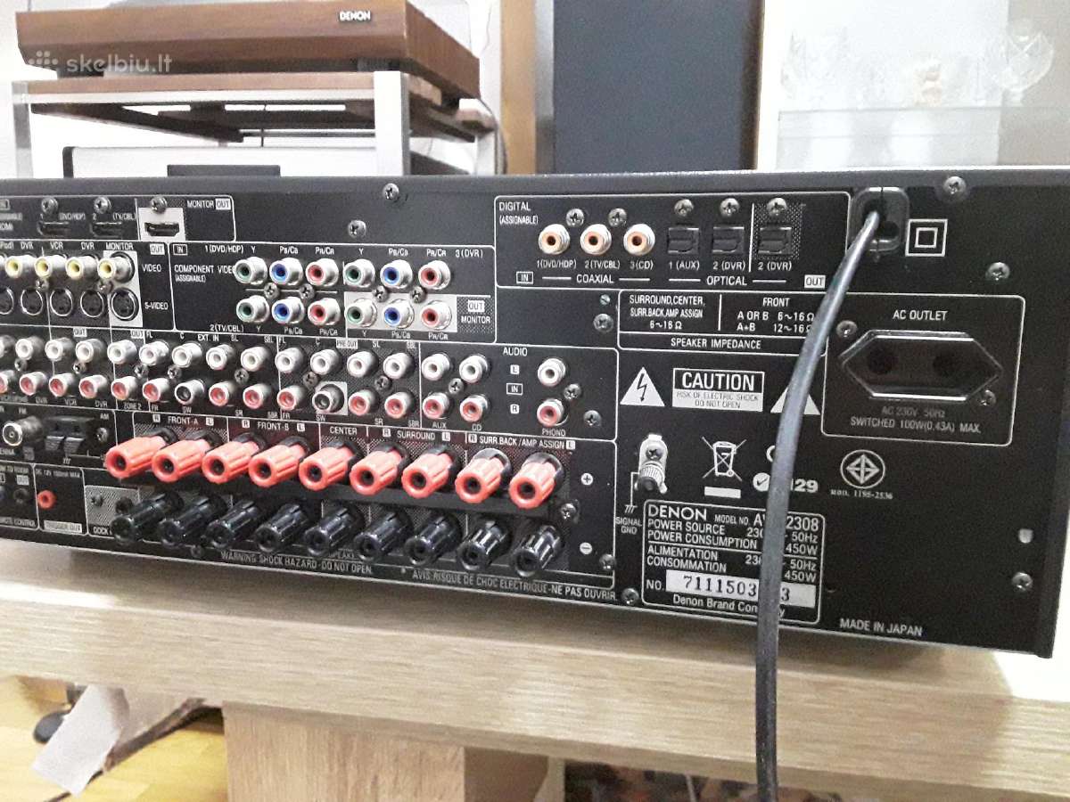 Resiverys denon avr2308 - nuotraukos Nr. 9