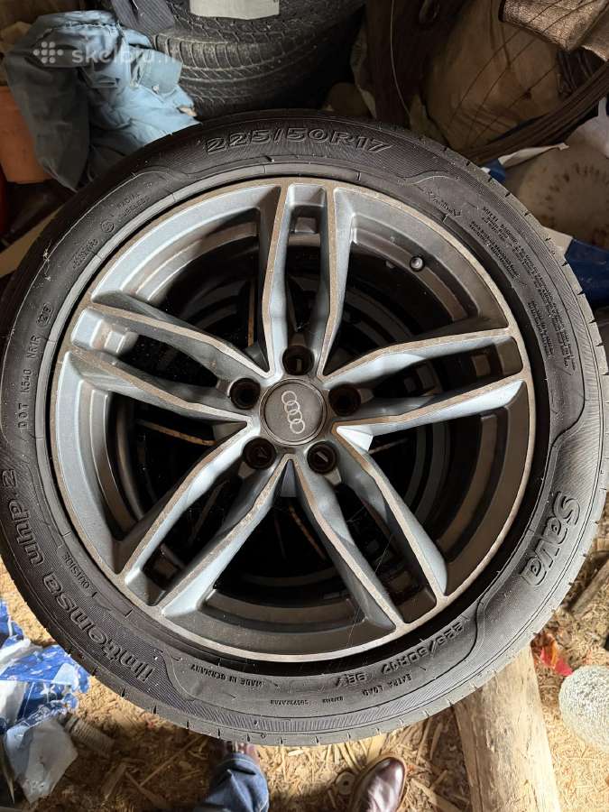 Audi a6 c6 ratlankiai su apynaujomis padangomis
