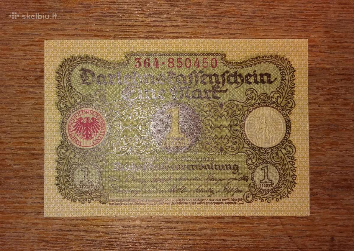 Vokietijos 1 markės banknotas