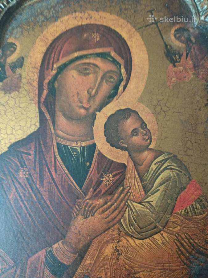 Medinė ikonos kopija iš Graikijos - nuotraukos Nr. 2