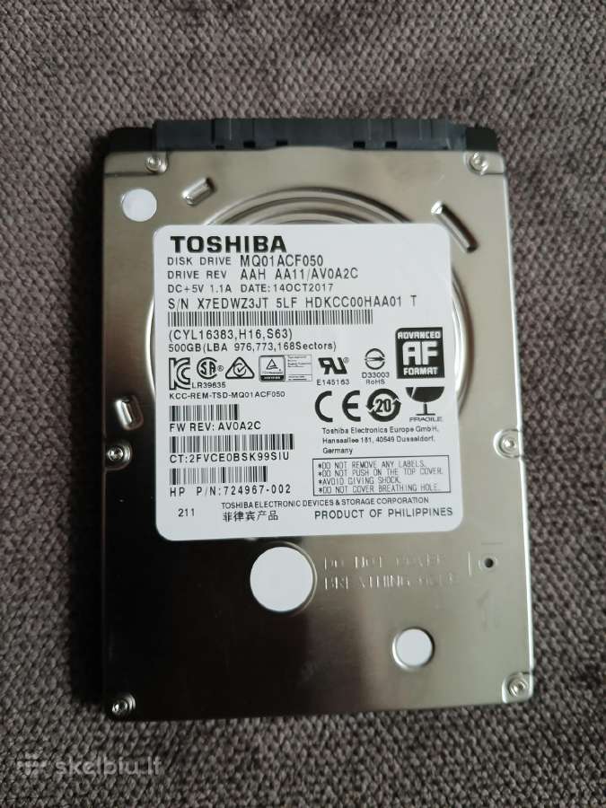 Toshiba mq01acf050 500 GB 2.5