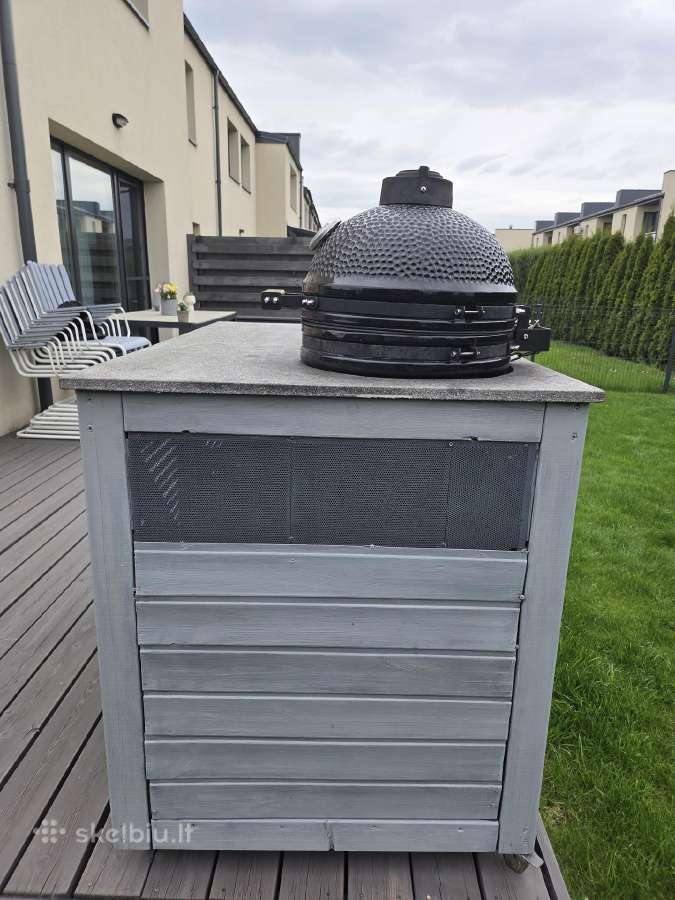 Kamado minimo kepsninė su stalu. - nuotraukos Nr. 4