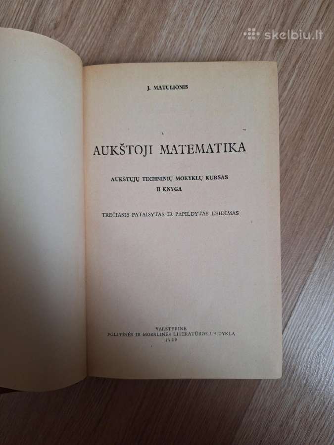Aukštoji matematika - nuotraukos Nr. 2