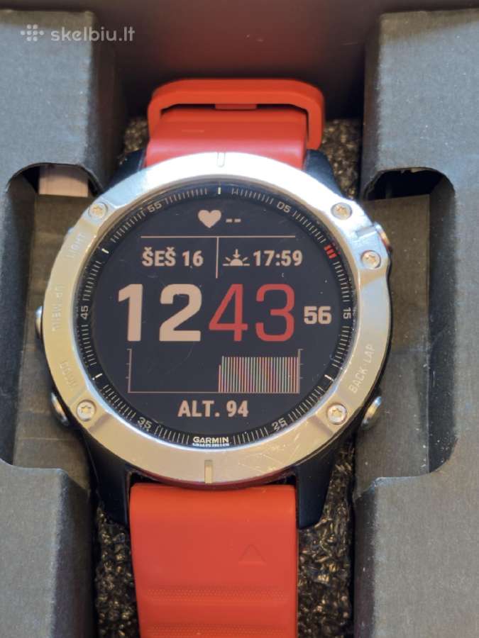 Garmin Fenix 6 Silver 47mm Premium Multisport GPS