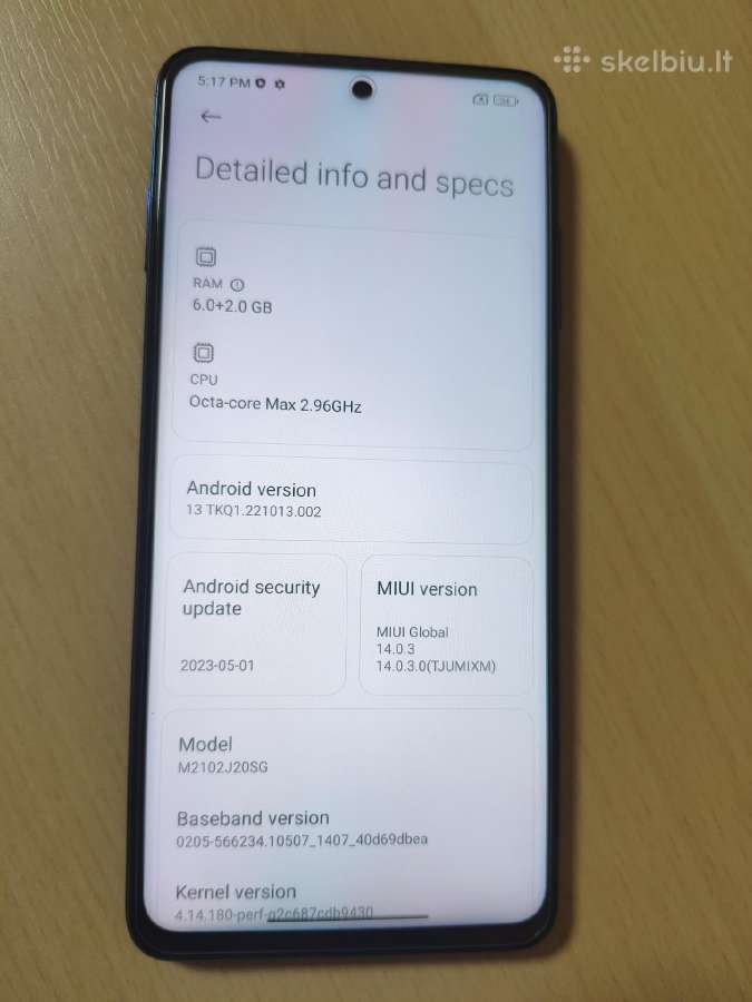 Xiaomi poco x3 pro 6gb RAM 128gb