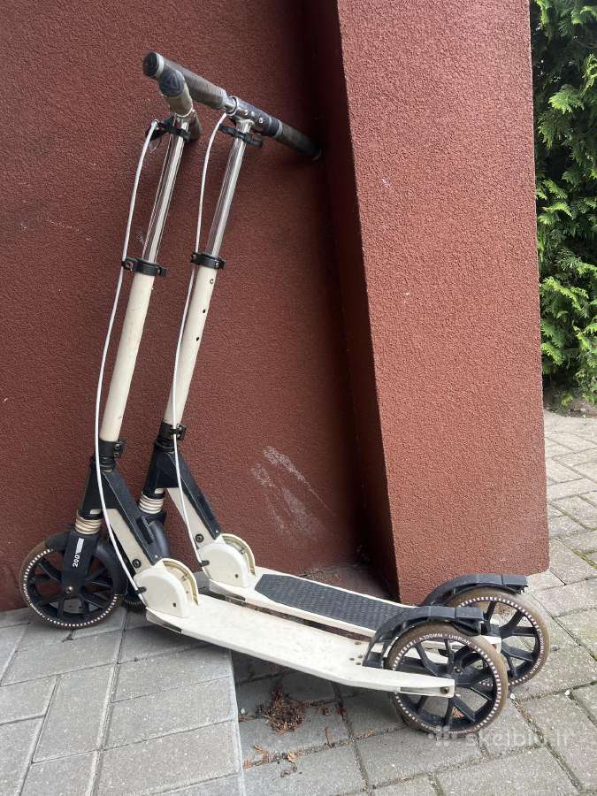 Du vienodi paspirtukai