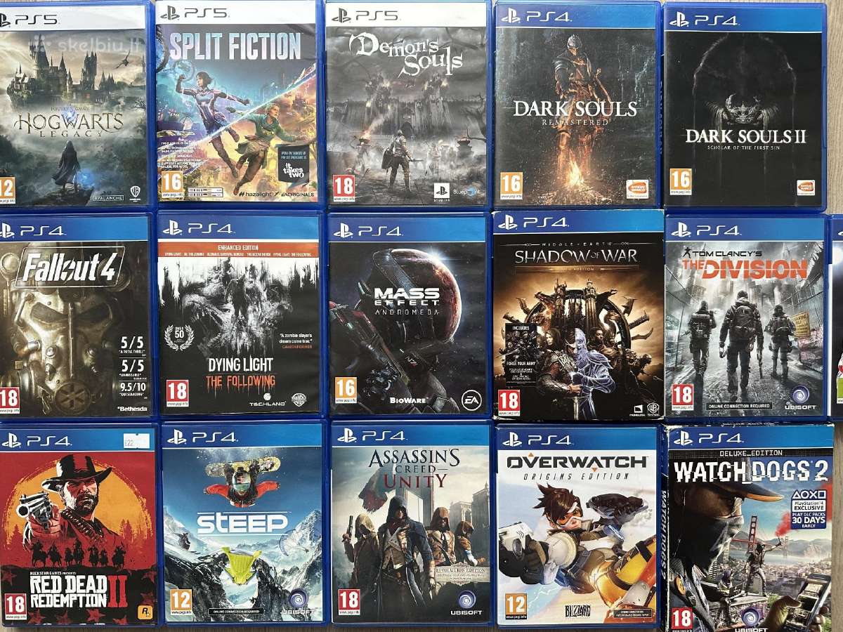 Ps4 ir Ps5 žaidimai