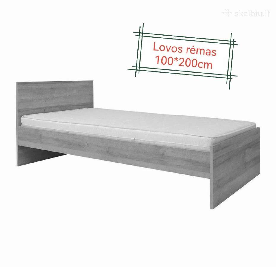 Lovos rėmas su grotelėmis
