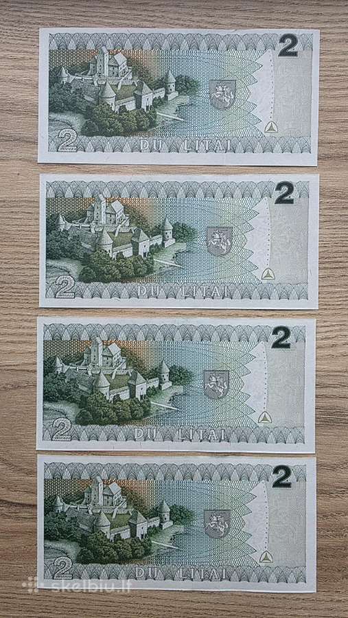 1994 metų 2 litai Aunc - nuotraukos Nr. 2