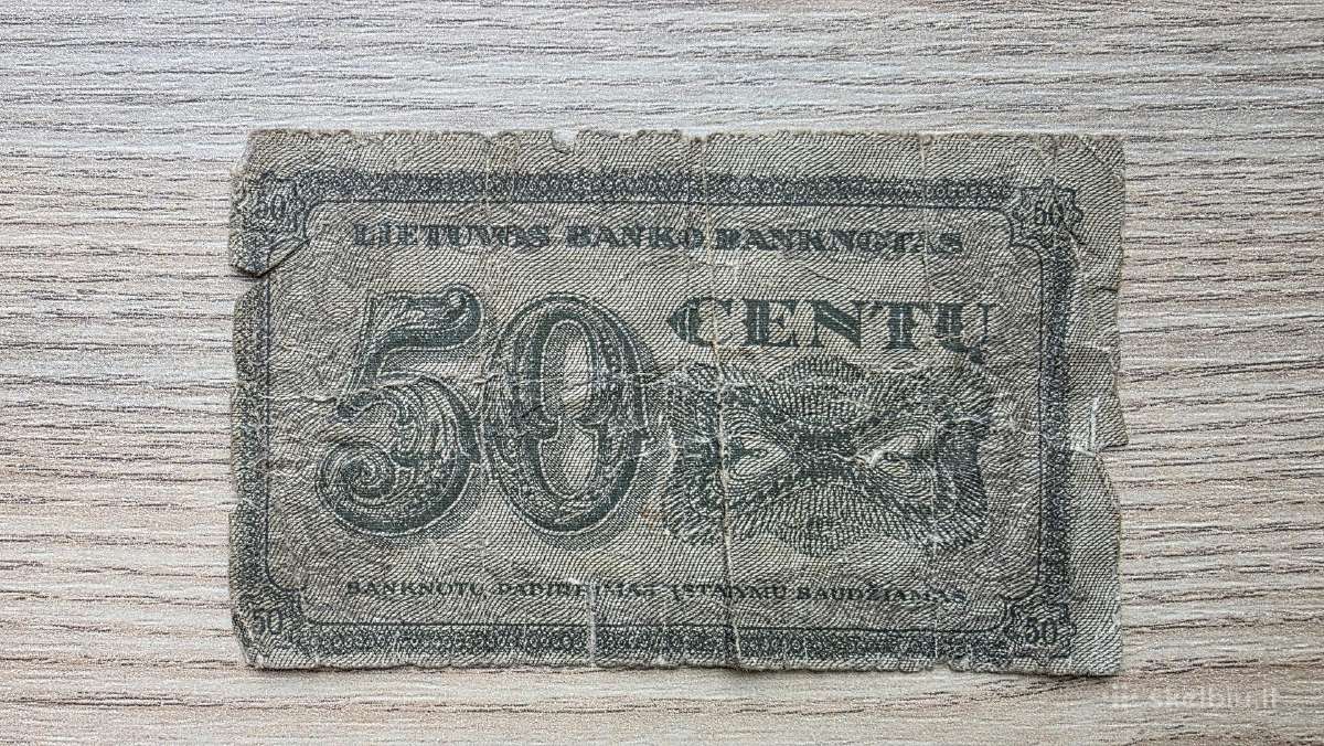 1922 metų 50 centų smetoniškas - nuotraukos Nr. 2