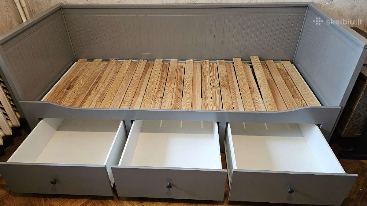Hemnes Kušetės rėmas su 3 stalčiais