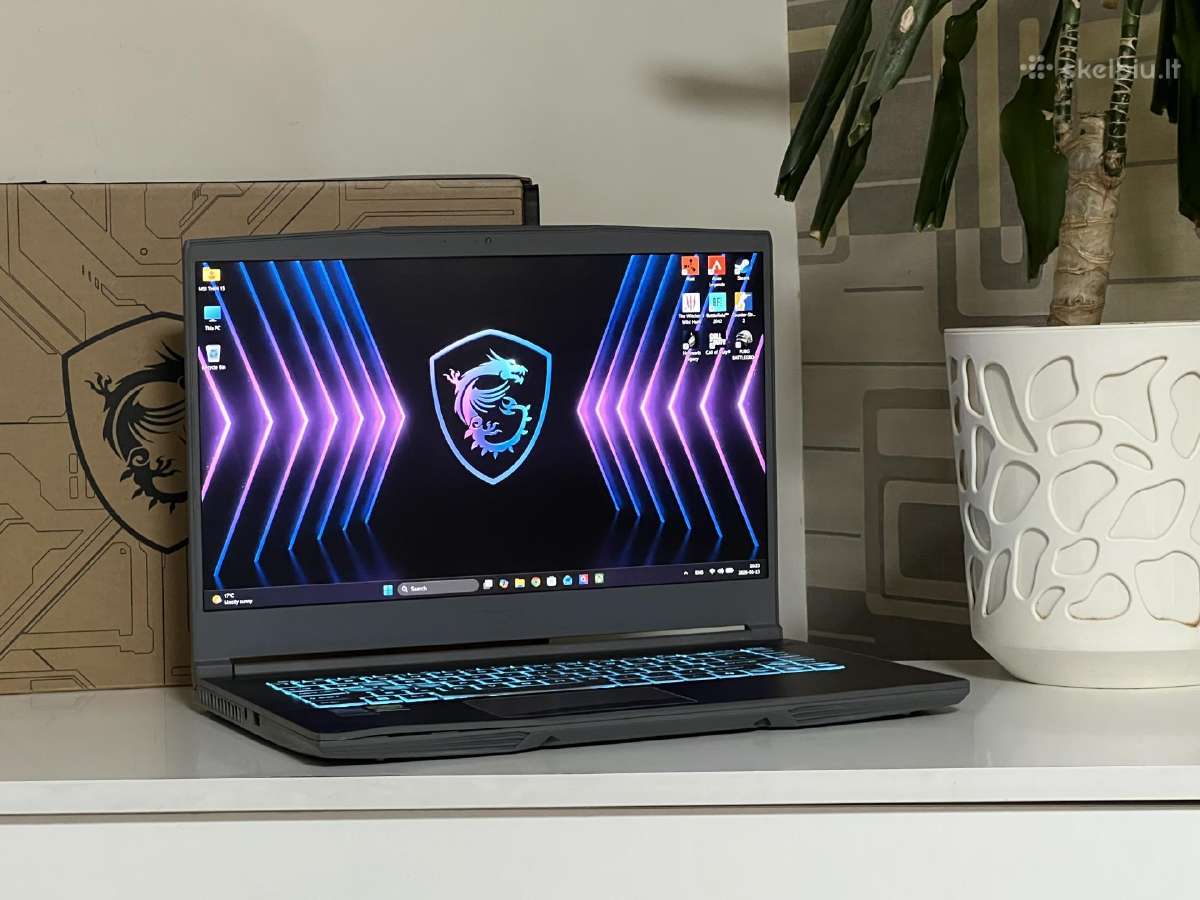 Parduodamas Msi Thin 15 su Rtx 4050, I5-12k, 144hz