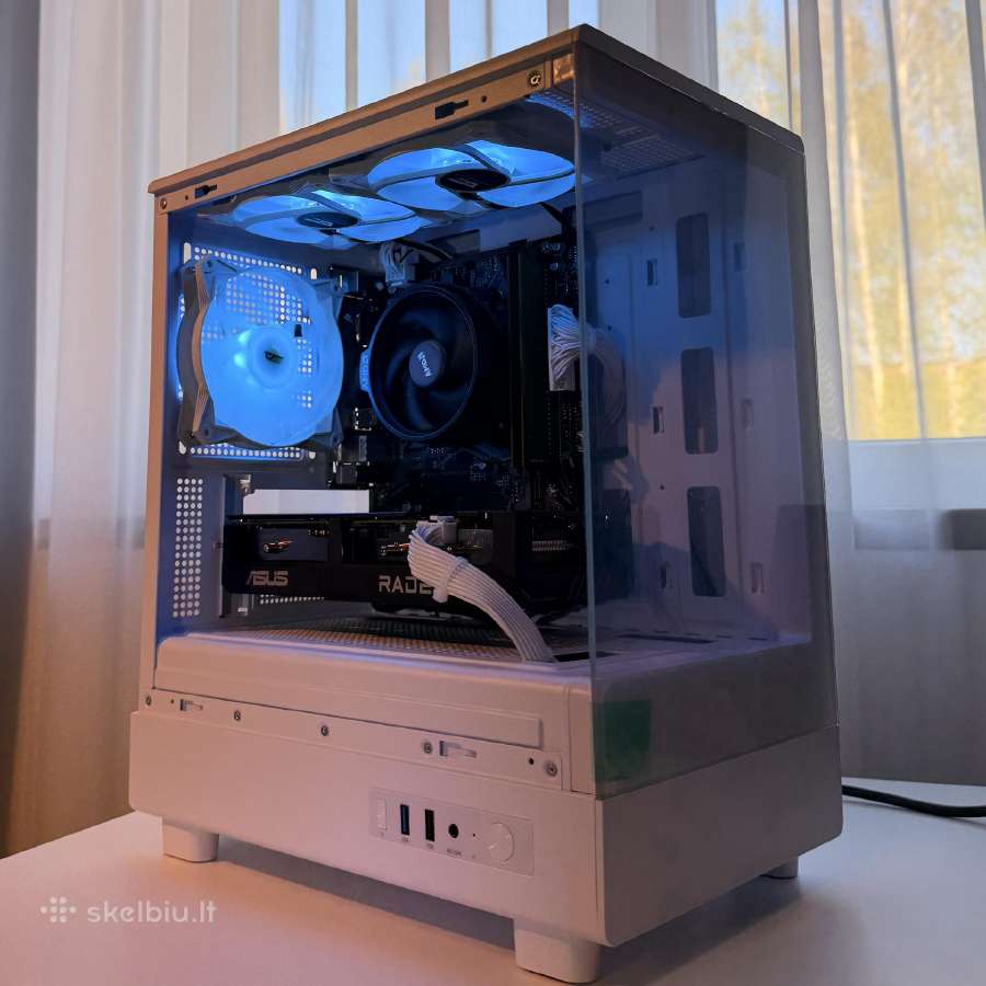 Ryzen 5, Rx 7600 8g, 16gb RAM Žaidimų kompiuteris!