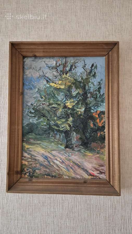 Antano Krištopaičio „Rusnės medžiai“ 50x35 (1979)