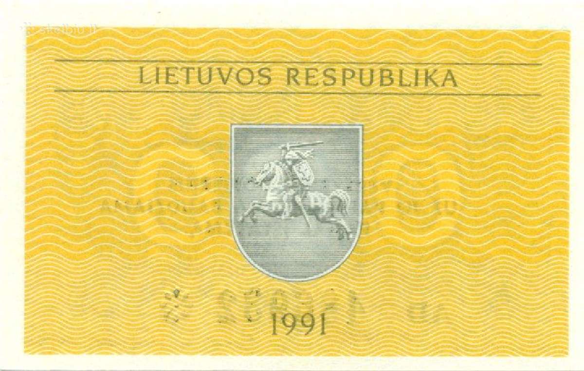 Lithuania 0.2 talonas 1991.(serija Af;bk; ) Unc. P
