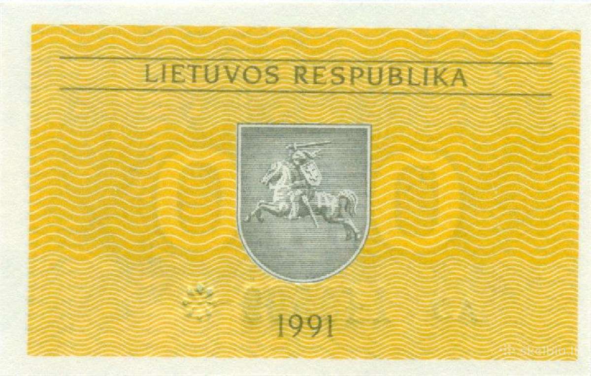 Lithuania 0.1 talonas 1991.(serija Ah:AL) Unc. P