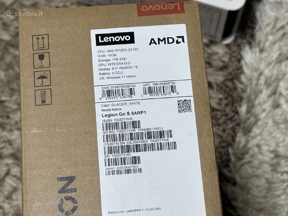 Parduodu Legion Go S 1tb, 16gb, Ryzen Z2, 8.0inch - nuotraukos Nr. 9