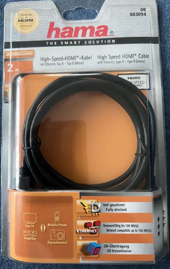 Laidas High Speed Hdmi type A - type D (micro)