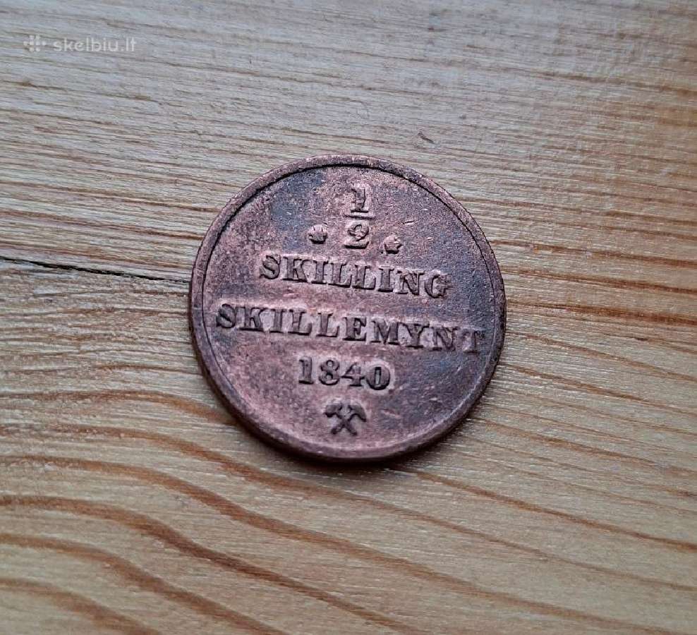 Norvegija 1840 1/2 skilingo