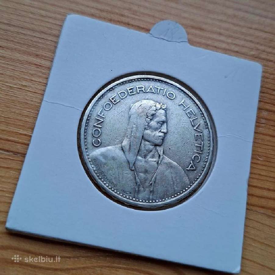 Šveicarija 1931 5 frankai (sidabras)