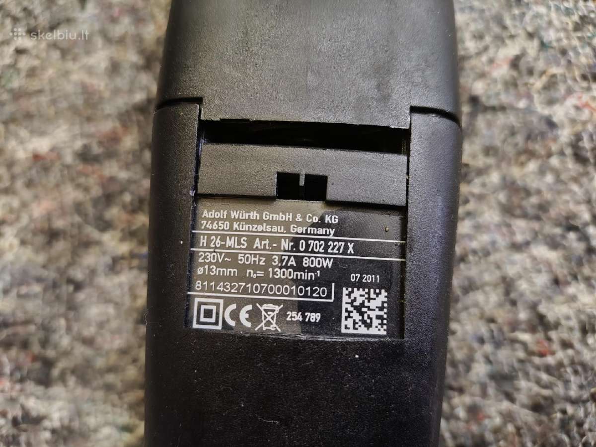 Wurth h26-mls perforatorius - nuotraukos Nr. 5