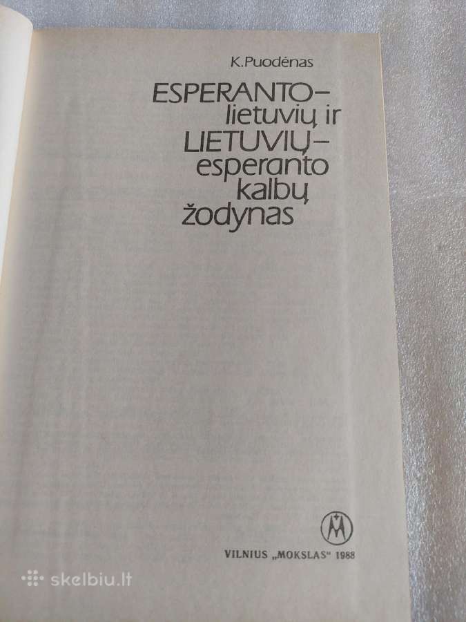 Esperanto-lietuvių ir Lietuvių-esperanto žodynas - nuotraukos Nr. 2