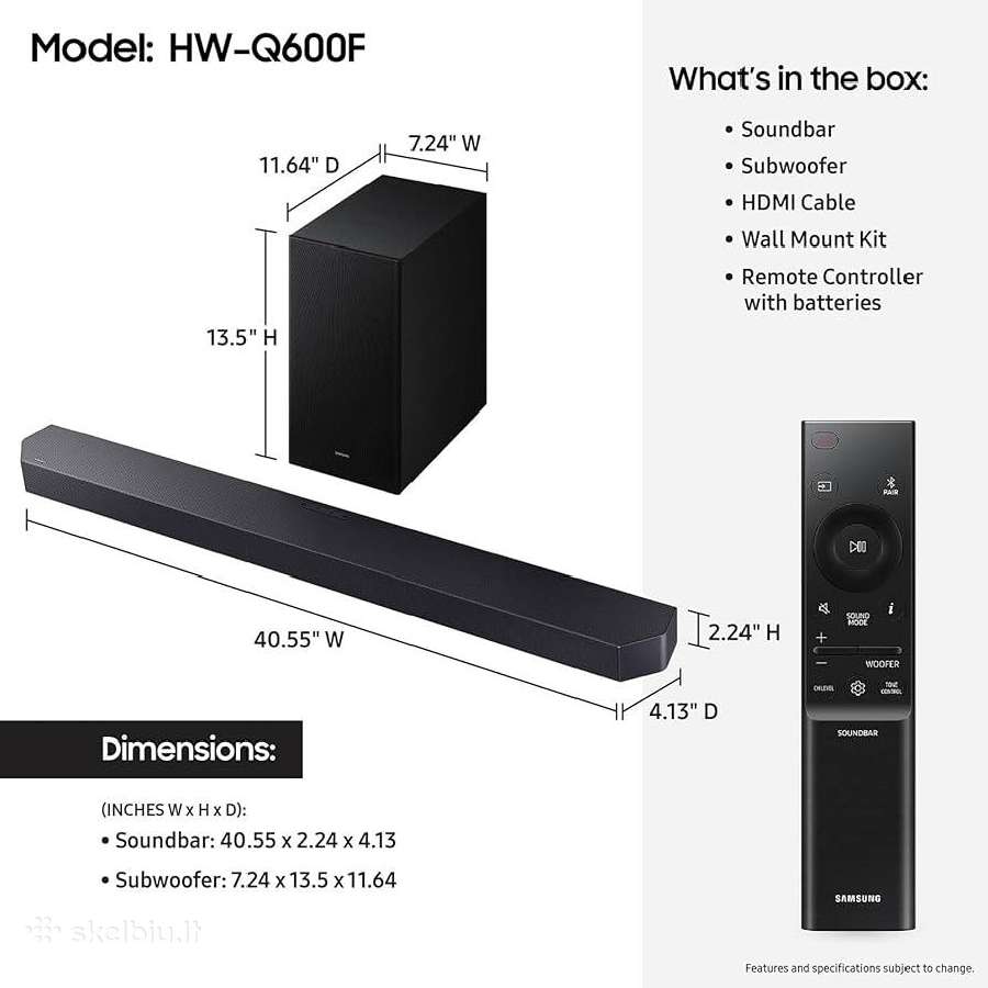 Samsung Hw-q600f soundbar
