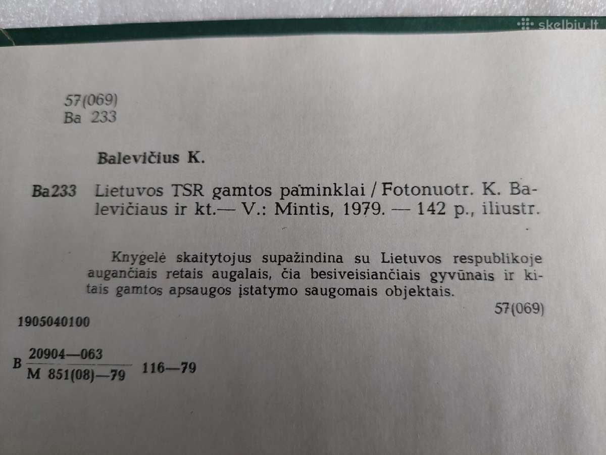 Lietuvos Tsr gamtos paminklai - nuotraukos Nr. 3