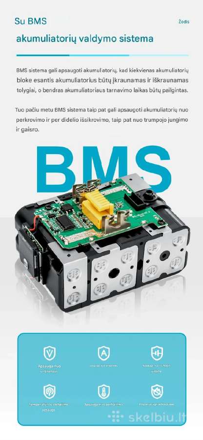 Makita 18v 6ah baterija - nuotraukos Nr. 8