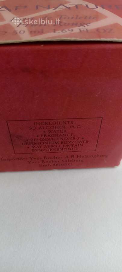 Vintažiniai Yves Rocher moteriški kvepalai 50ml - nuotraukos Nr. 3