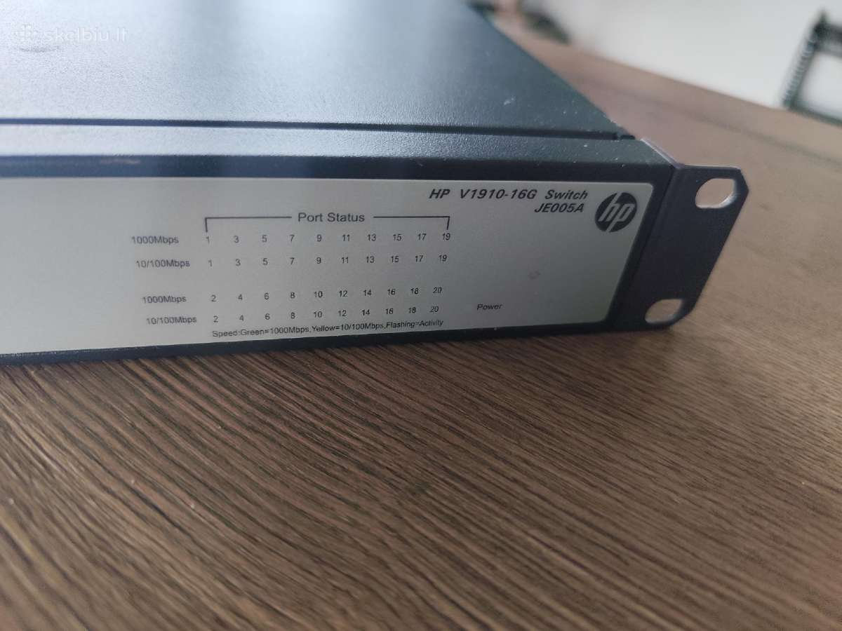 Profesionalus gigabitinis managed Hp V1910-16g - nuotraukos Nr. 2