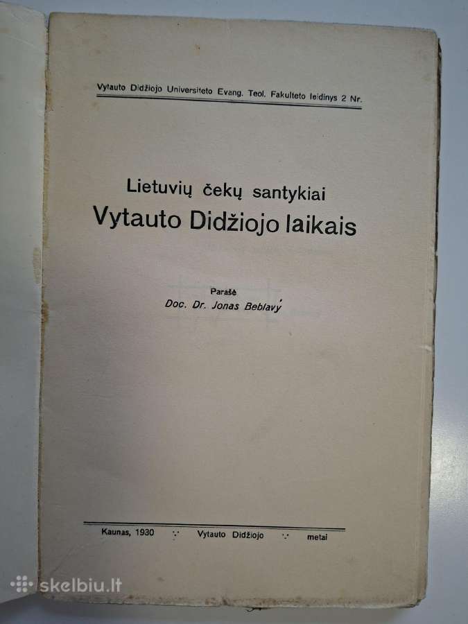Lietuvių čekų santykiai Vytauto Didžiojo laikais - nuotraukos Nr. 2