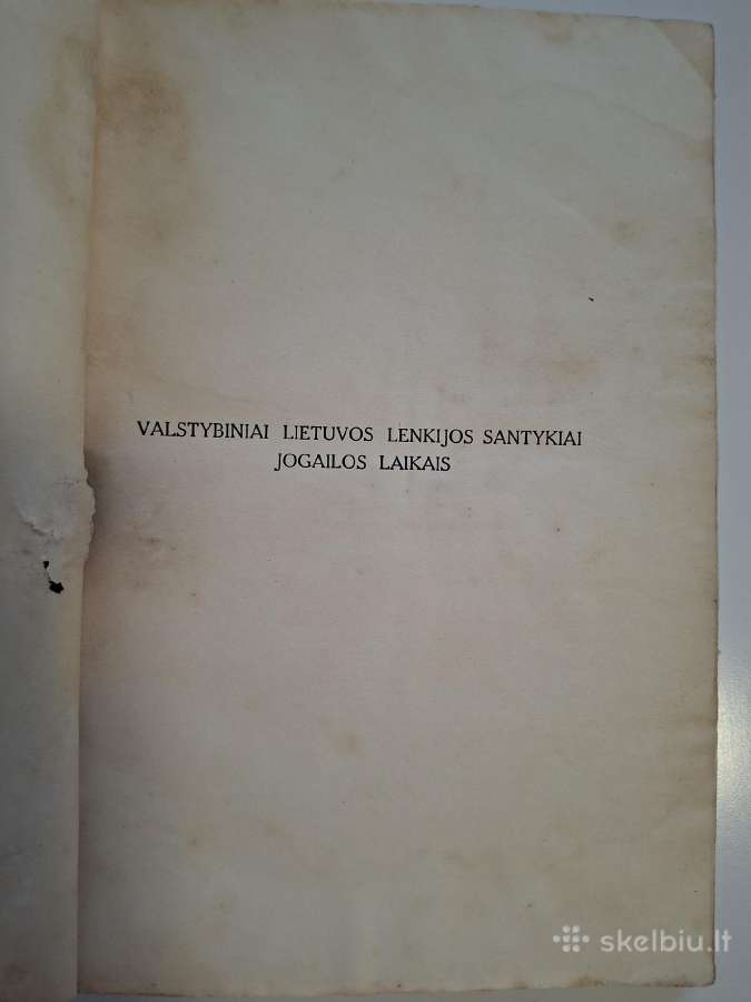 A Šapoka. Lietuva ir Lenkija Jogailos laikais 1935 - nuotraukos Nr. 4