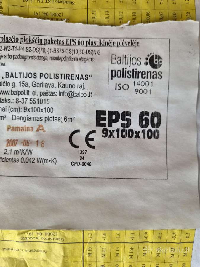Polistirolis Eps 60