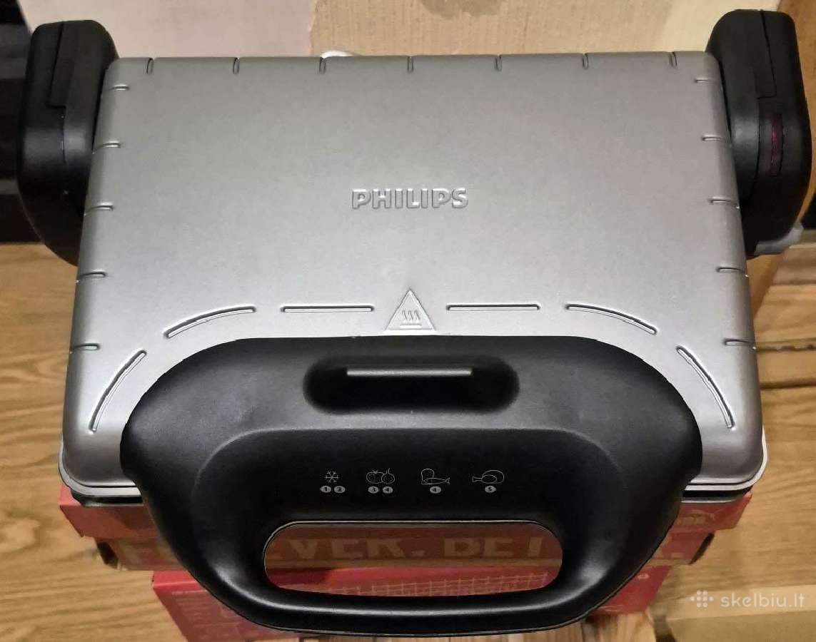 Stalinis dvipusis grilis Philips Hd4467