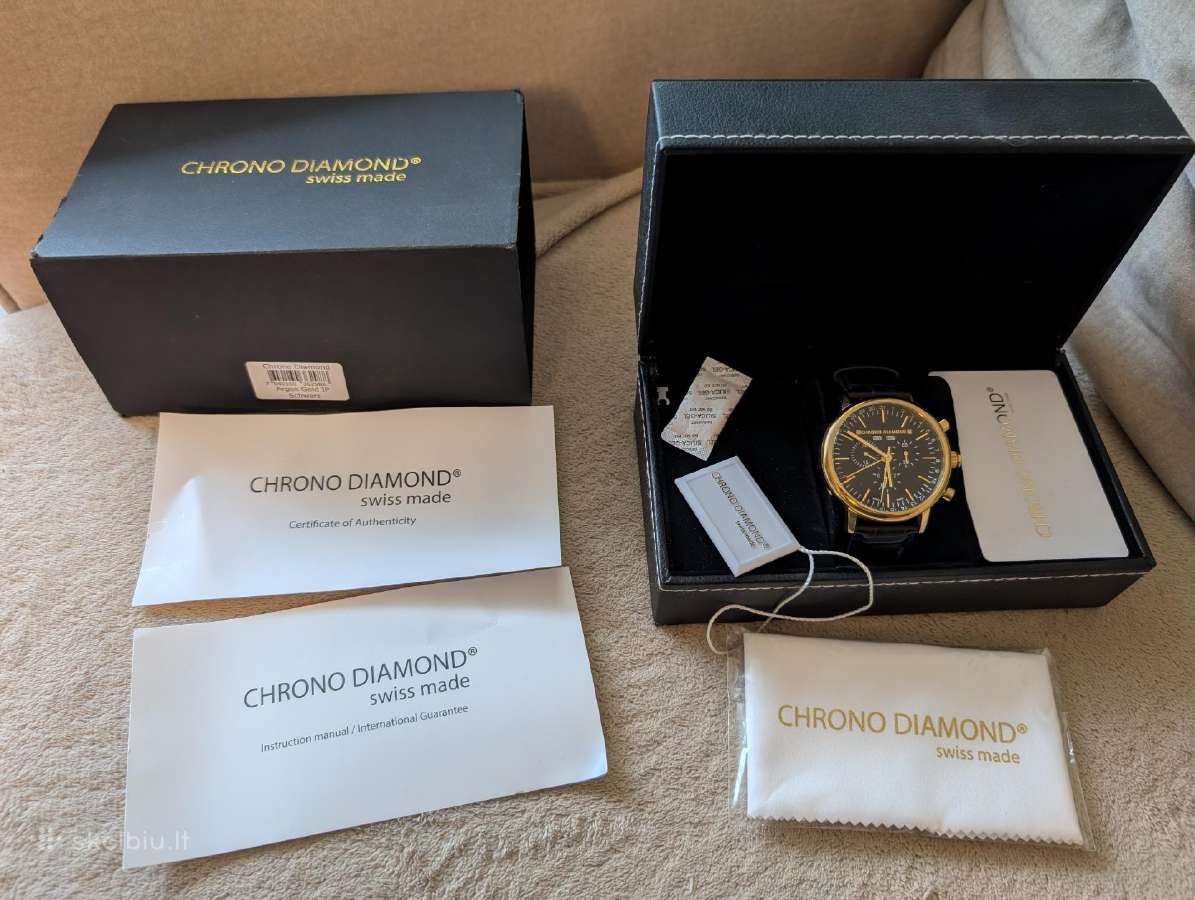 Chrono Diamond Swiss Made vyriškas laikrodis - nuotraukos Nr. 3