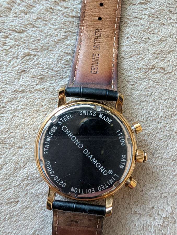 Chrono Diamond Swiss Made vyriškas laikrodis - nuotraukos Nr. 6
