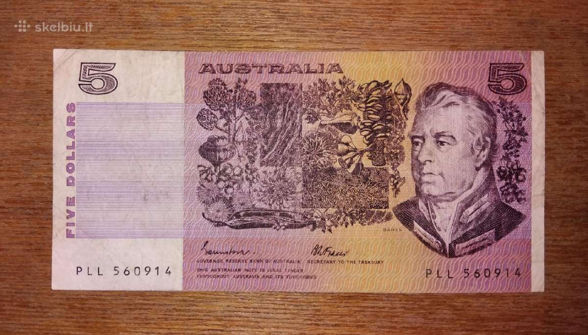 Australijos 5 $ banknotas