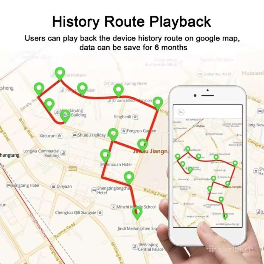 Mini GPS sekiklis su jautriu mikrofonu 2026 metų - nuotraukos Nr. 5