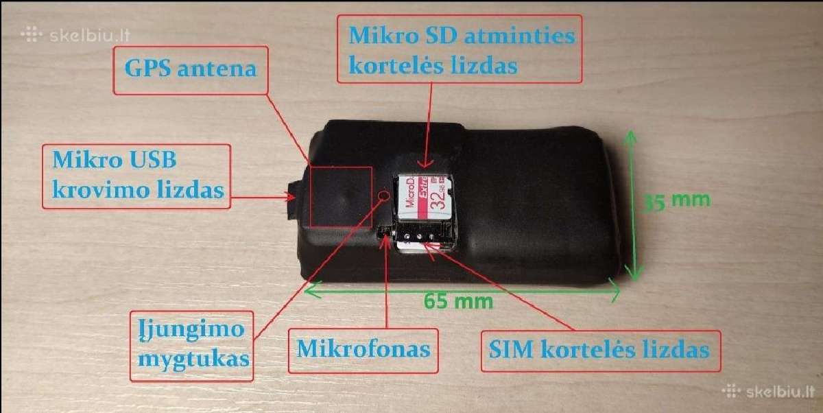 Gsm blakė ilgo veikimo (30 parų) atskambinanti