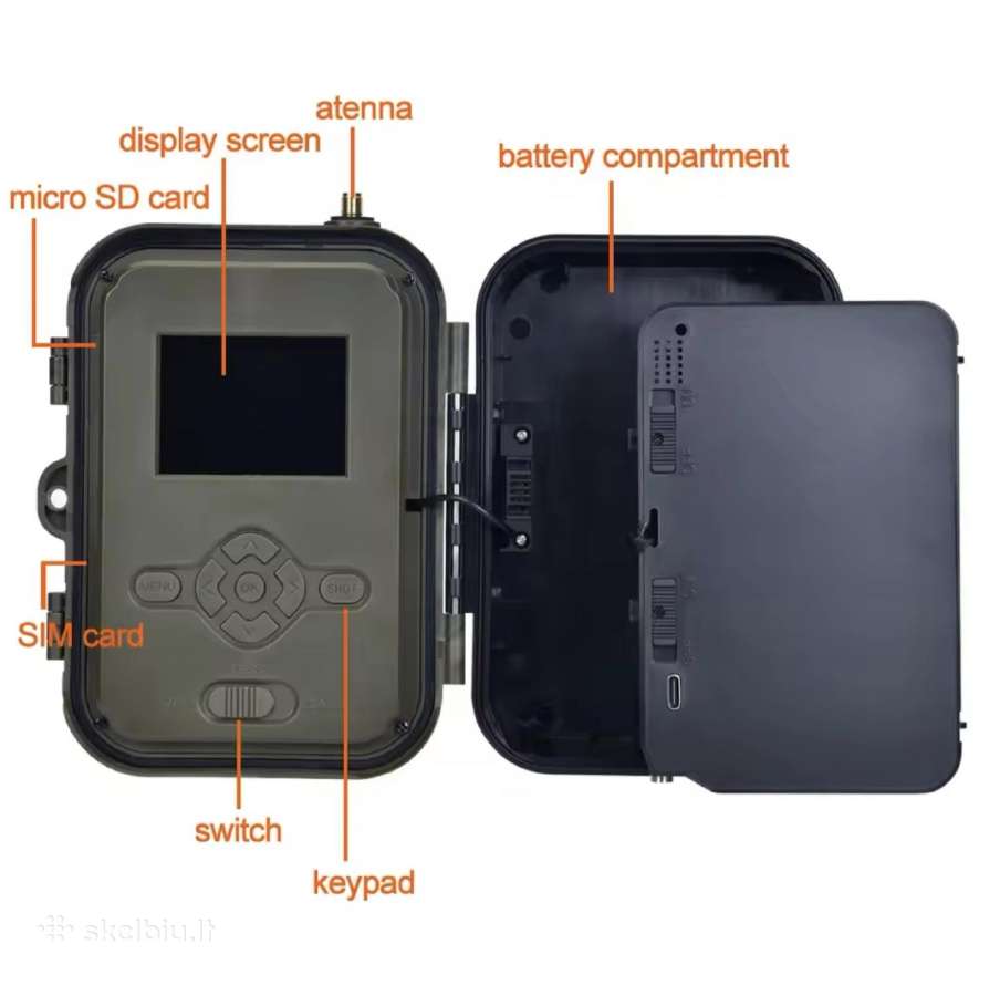 Hc-950 Pro Li medžioklinė kamera 4G - nuotraukos Nr. 3