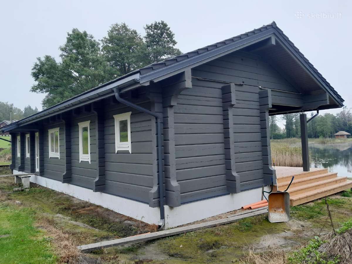 Medinių-rąstinių namų šlifavimas,dažymas. - nuotraukos Nr. 18