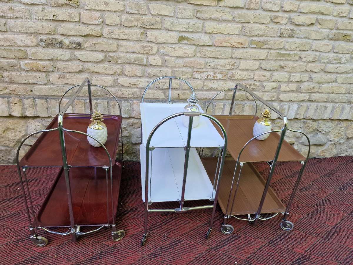 Vintažiniai mid century seviravimo staliukai - nuotraukos Nr. 10