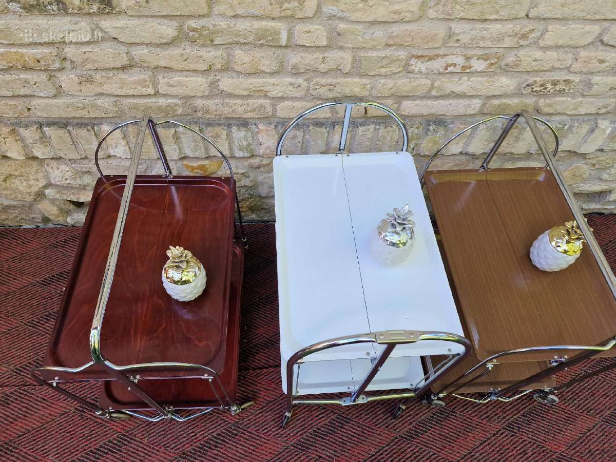 Vintažiniai mid century seviravimo staliukai - nuotraukos Nr. 12