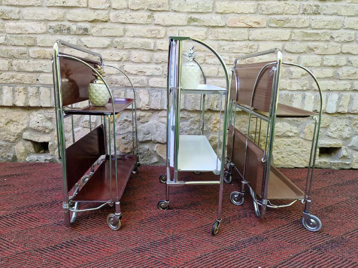 Vintažiniai mid century seviravimo staliukai - nuotraukos Nr. 18