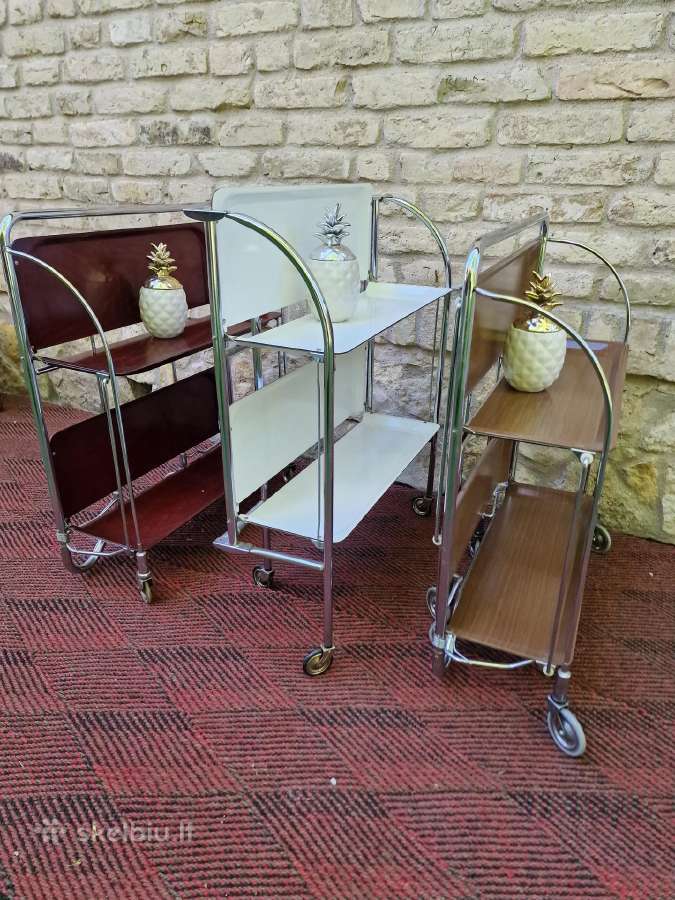 Vintažiniai mid century seviravimo staliukai - nuotraukos Nr. 19